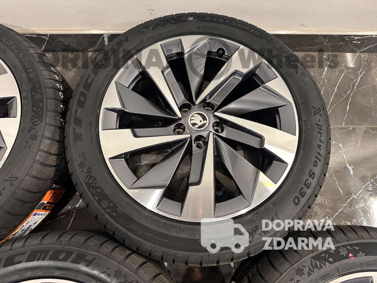 original alu kola ráfky skoda kodiaq 2 r19 zimní 57H071499D