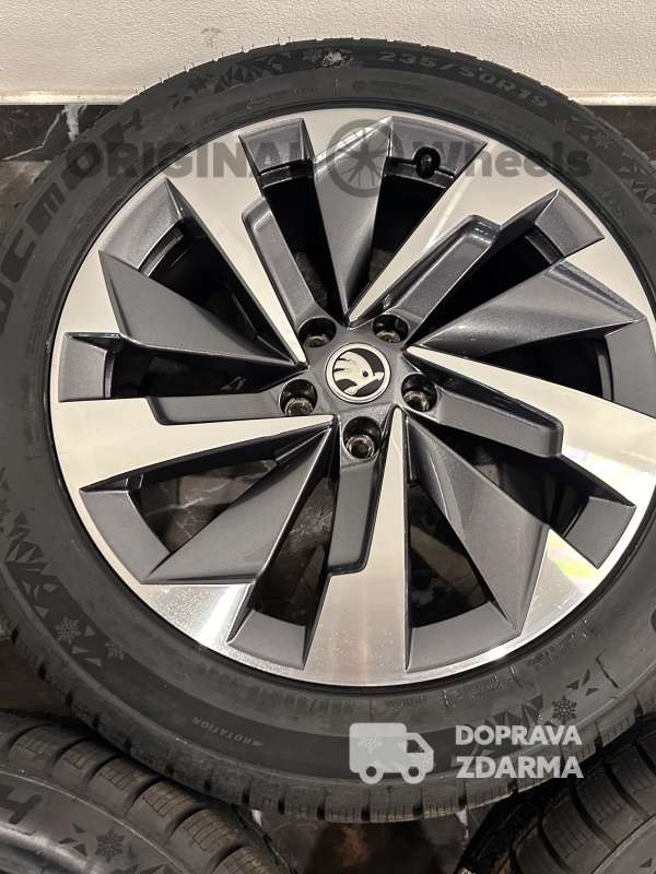 original alu kola ráfky skoda kodiaq 2 r19 zimní 57H071499D