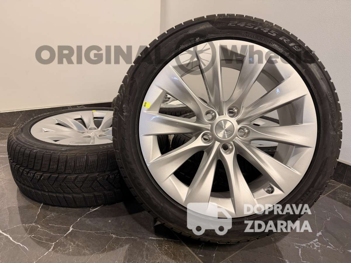 originální alu kola Tesla r19 Model S 1059337-00-B 5x120 ALU KOLA + TPMS zimní 2020