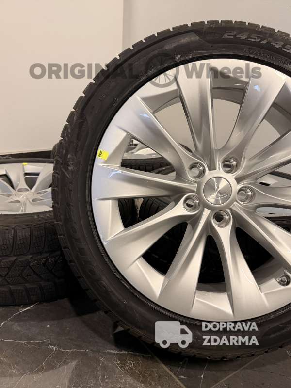 originální alu kola Tesla r19 Model S 1059337-00-B 5x120 ALU KOLA + TPMS zimní 2020
