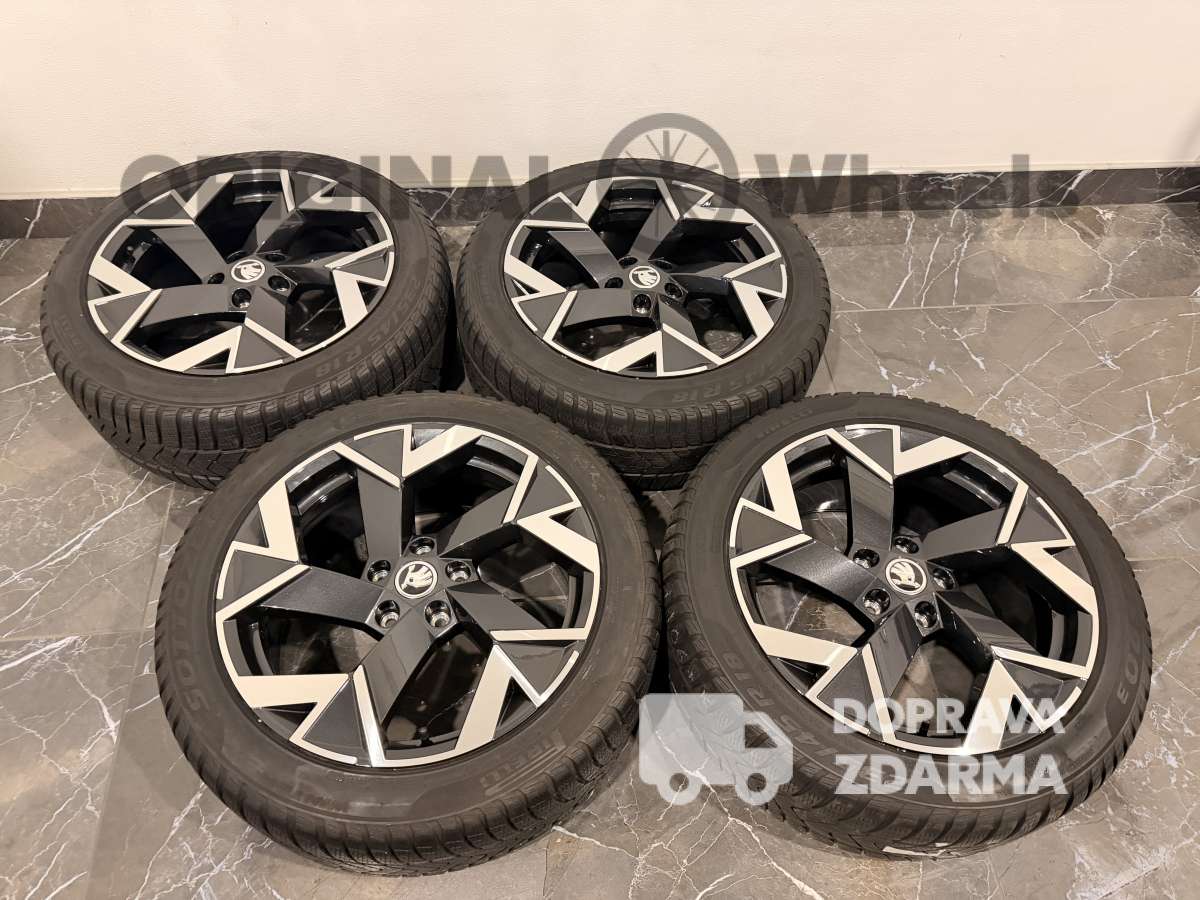 ❄️original alu kola skoda superb IV Trisuli zimní 3P0601025k pirelli
